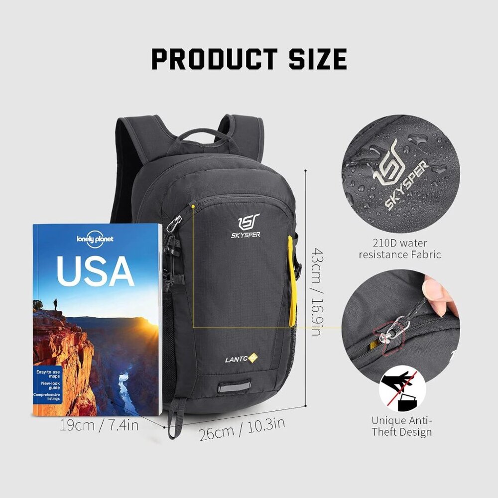Small Hiking Backpack, 20l Lightweight Travel Bac… - image 5